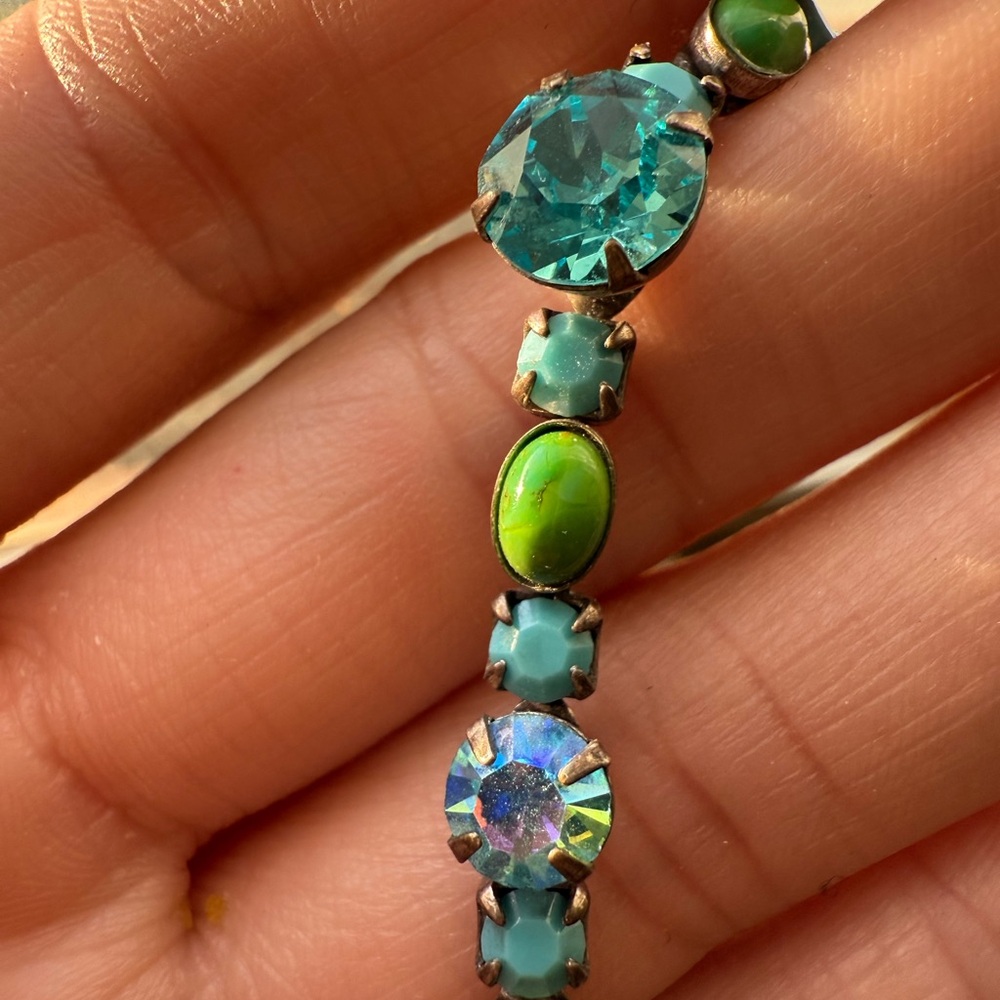 SOLD || Vintage Signed Mary Crystal Bracelet